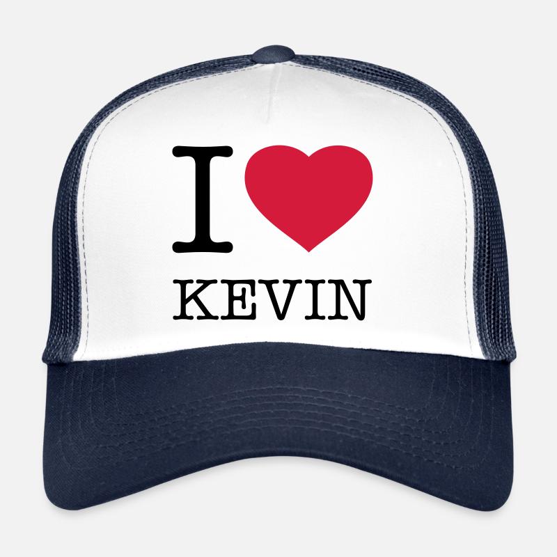 I LOVE KEVIN - Trucker Cap - Weiß/Navy