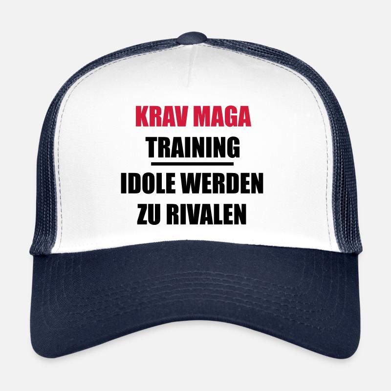 Krav Maga - Trucker Cap - Weiß/Navy