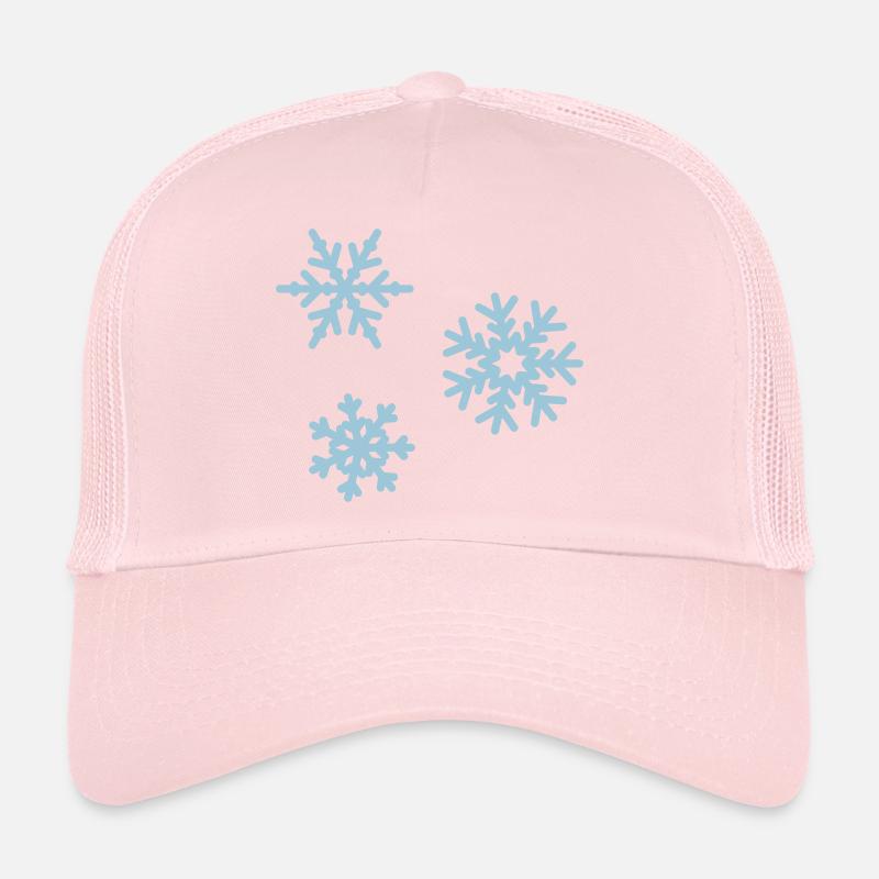 Schneeflocken Eiskristalle Sterne Winter Schnee Trucker Cap