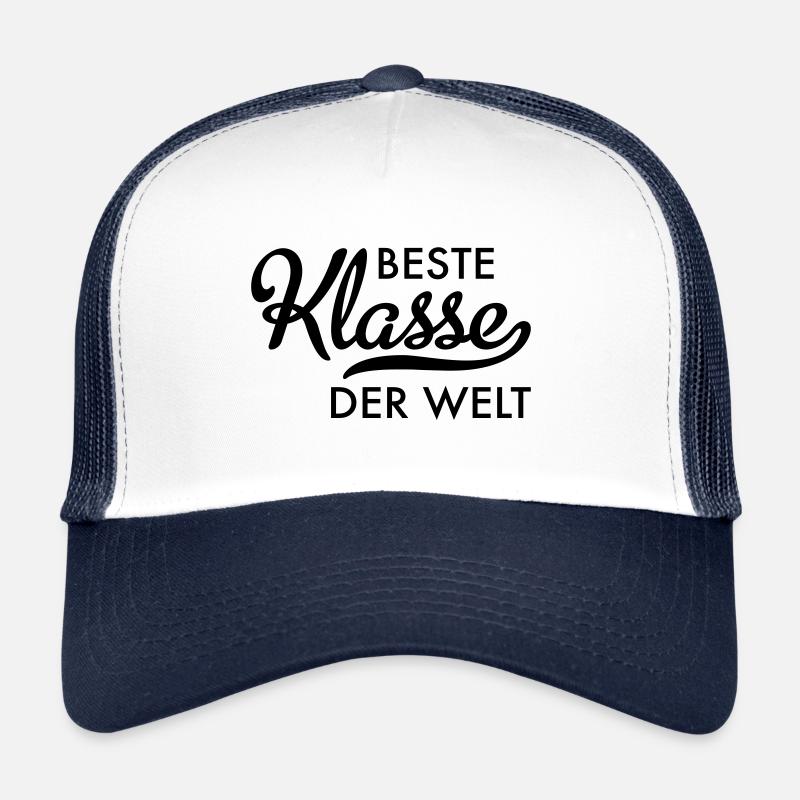 Beste Klasse der Welt - Trucker Cap - Weiß/Navy