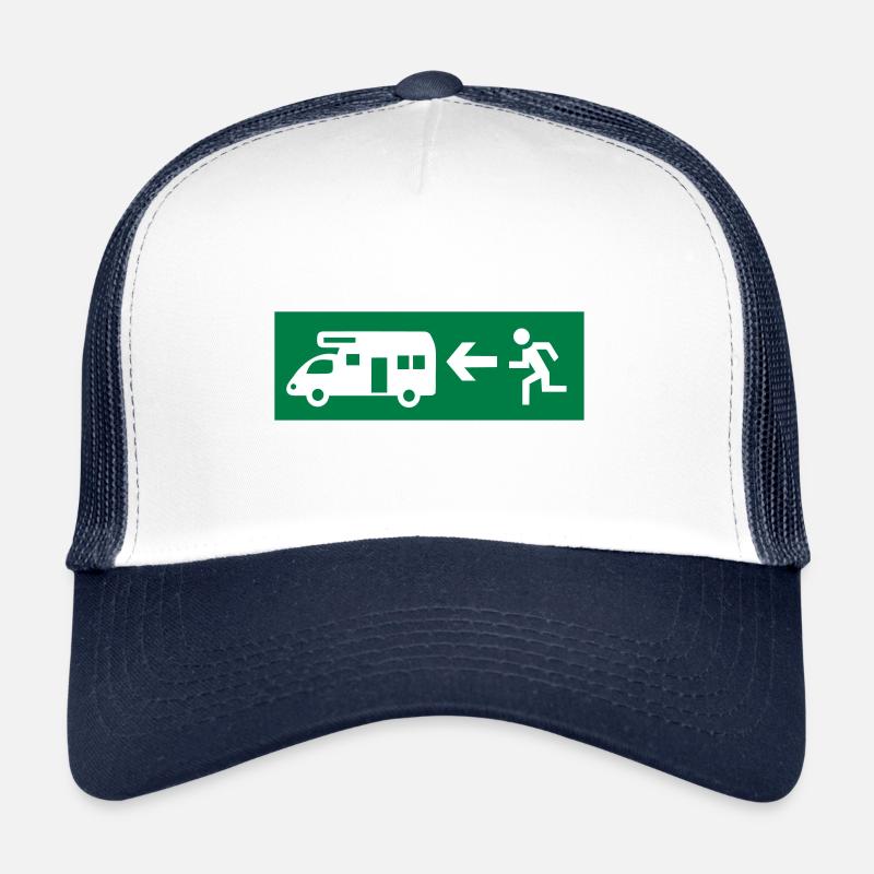 Wohnmobil - Trucker Cap - Weiß/Navy