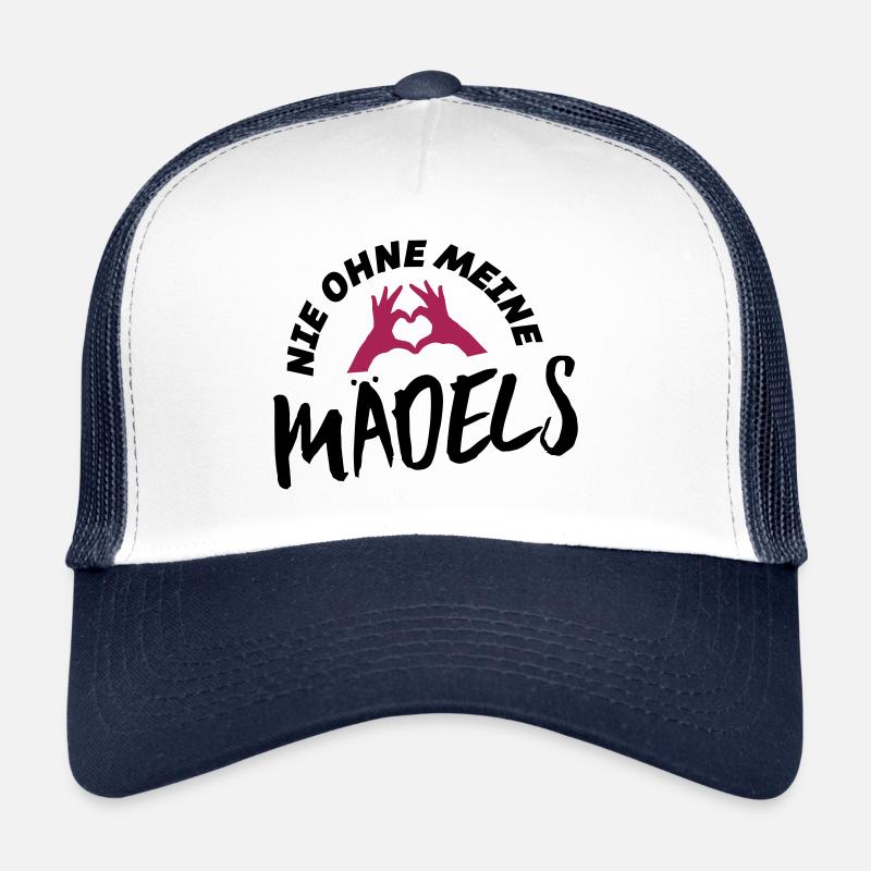 Never without my girls' heart hand Trucker Cap