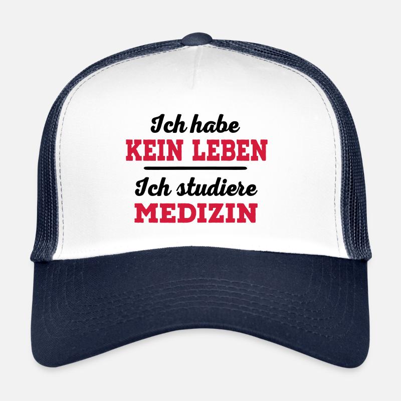 Medizin - Trucker Cap - Weiß/Navy