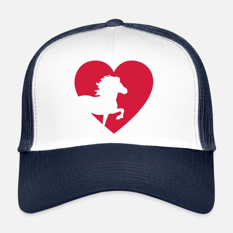 Islandpferd - Trucker Cap - Weiß/Navy