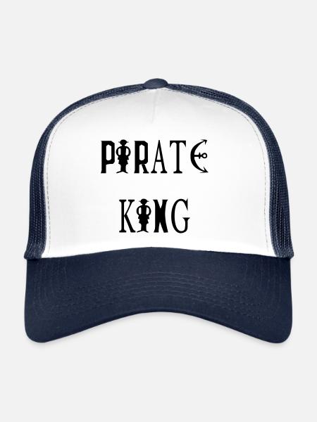 Pirate King - Casquette trucker  - blanc/marine - Devant