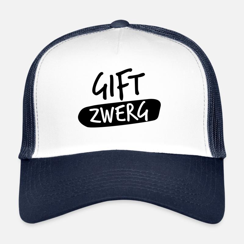 gift zwerg - Casquette trucker  - blanc/marine