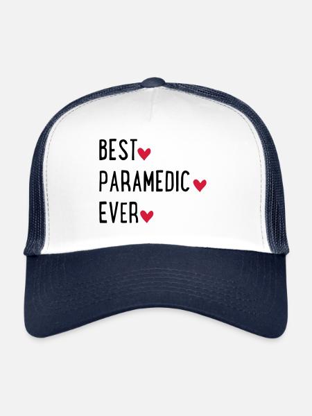 paramedic - Trucker Cap - white/navy - Front