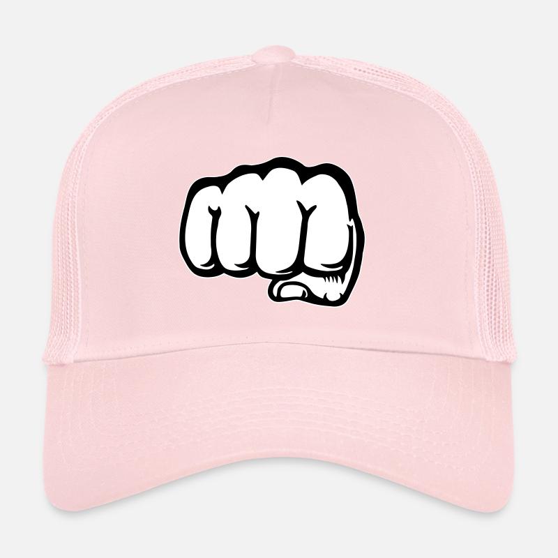 Fist hand icon front Trucker Cap