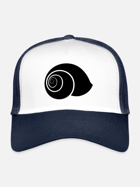 SNAILCASE - Casquette trucker  - blanc/marine - Devant