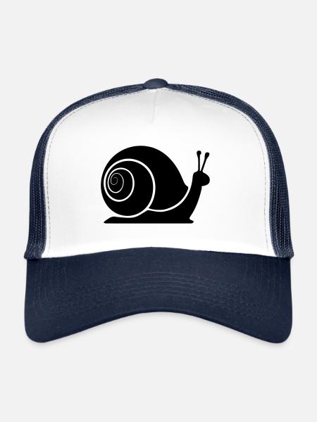 slug - Trucker Cap - white/navy - Front