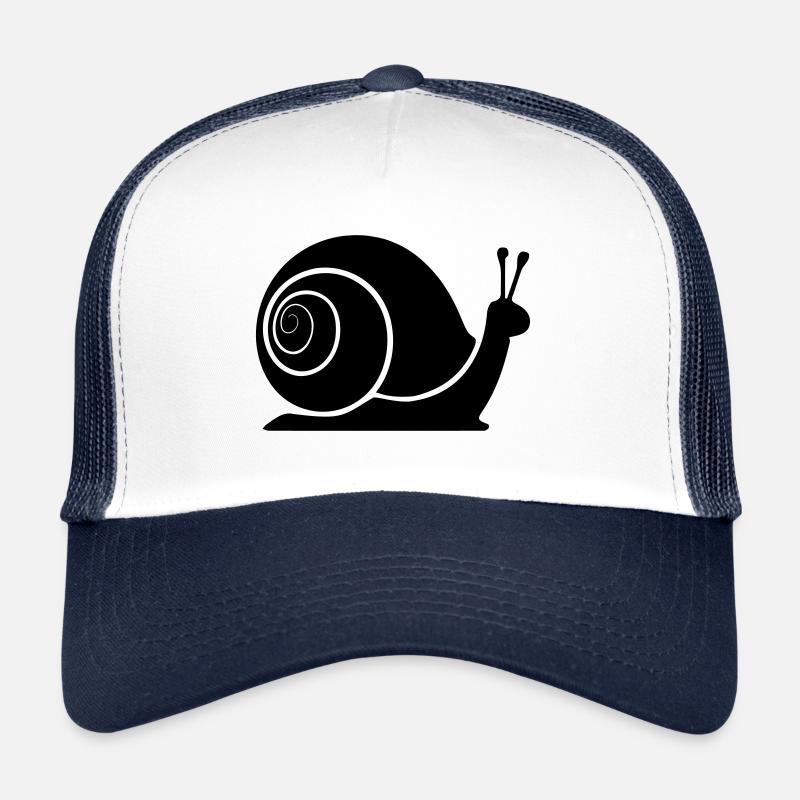 Schnecke - Trucker Cap - Weiß/Navy