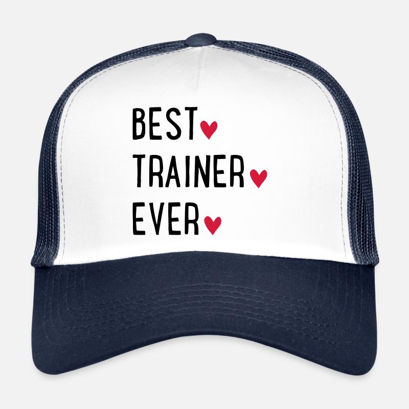 Trainer - Trucker Cap - Weiß/Navy
