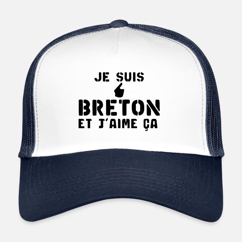 breton je suis aime ca ok pouce Casquette trucker 