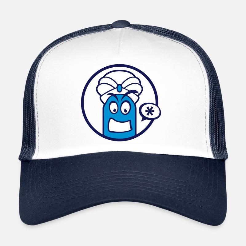 Cute cartoon figure (turban, circle) Trucker Cap