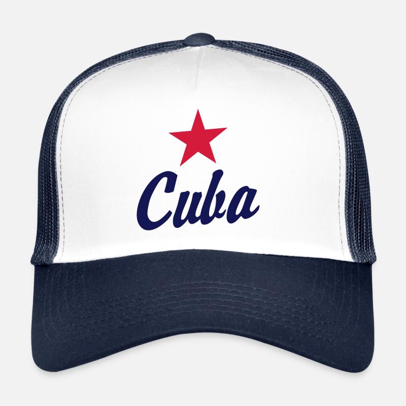 CUBA HANDGESCHRIEBEN ROTER STERN Trucker Cap