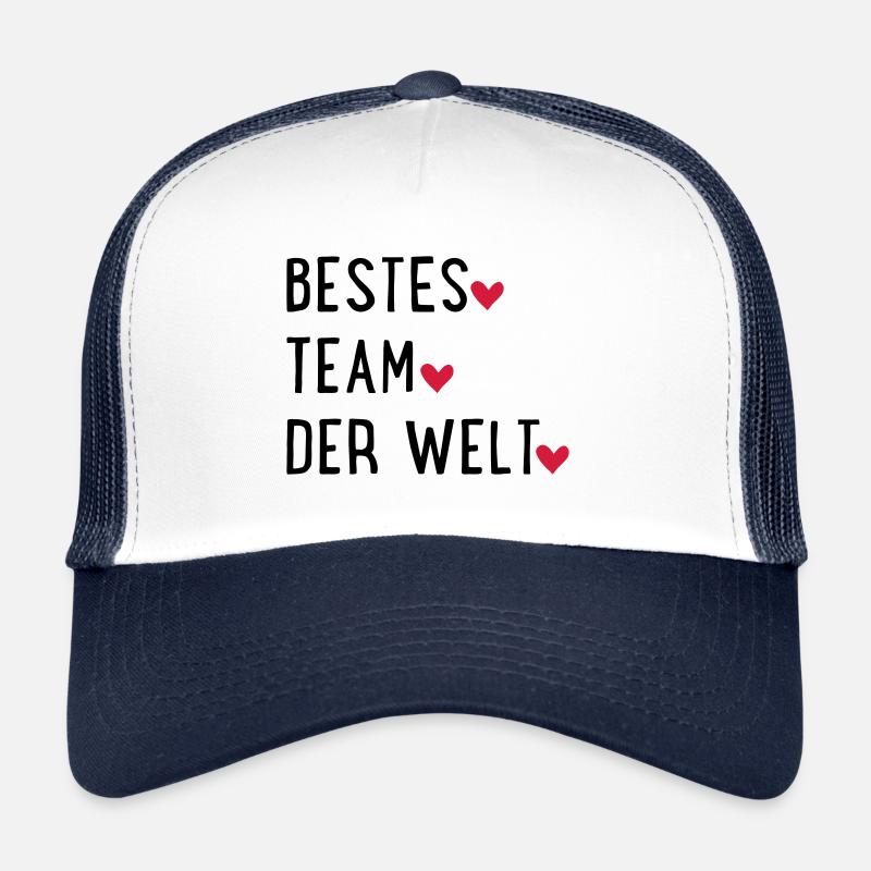 Bestes Team der Welt - Trucker Cap - Weiß/Navy