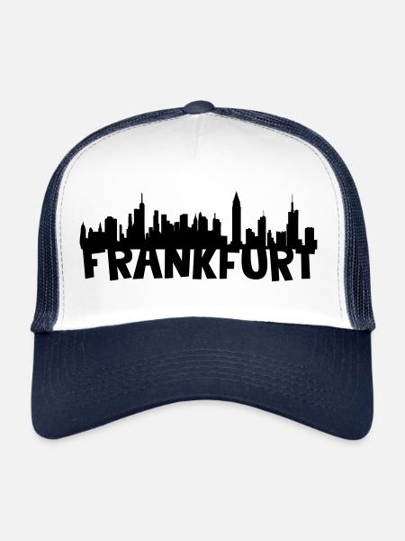 toits de Francfort - Casquette trucker  - blanc/marine - Devant