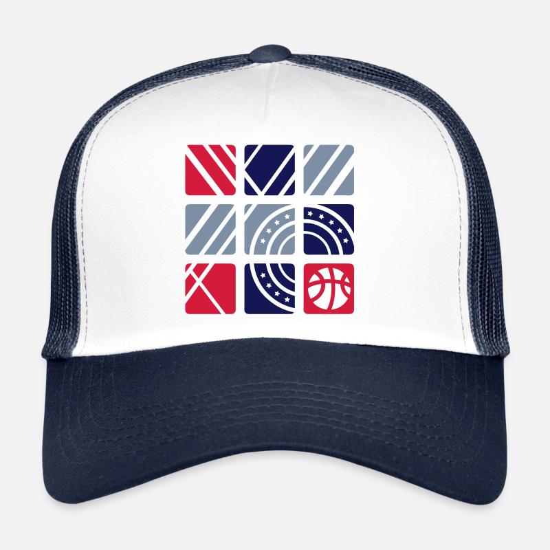 Basketball (squares) Trucker Cap