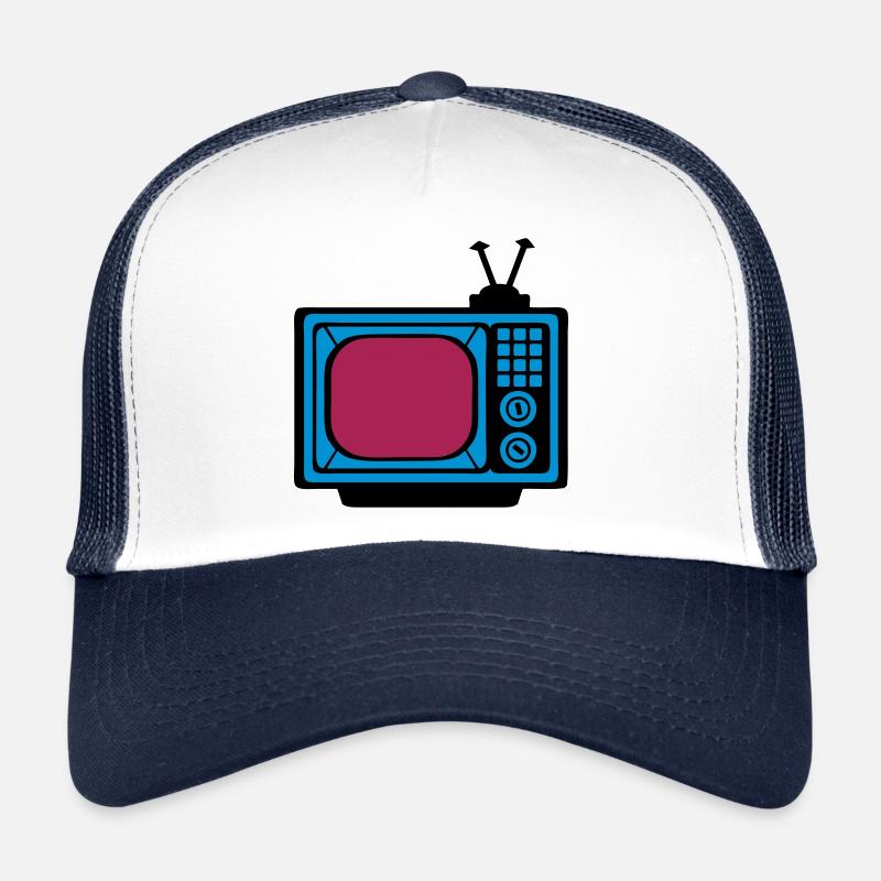 tele tv television ecran 1 5 Casquette trucker 