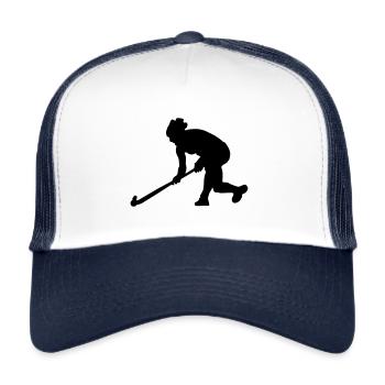 feldhockey - Trucker Cap - Weiß/Navy - Vorne