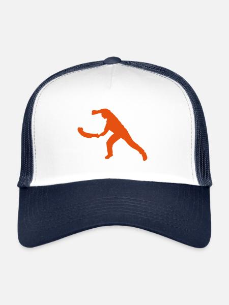 pelote basque silhouette 2 - Casquette trucker - blanc/marine