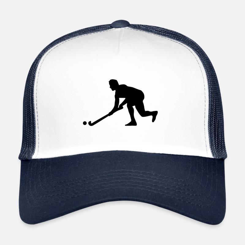 feldhockey spieler silhouette Trucker Cap
