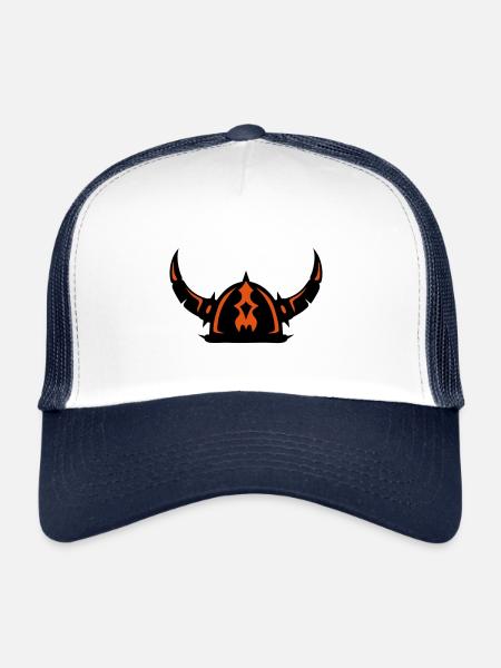 Viking helmet - Trucker Cap - white/navy - Front