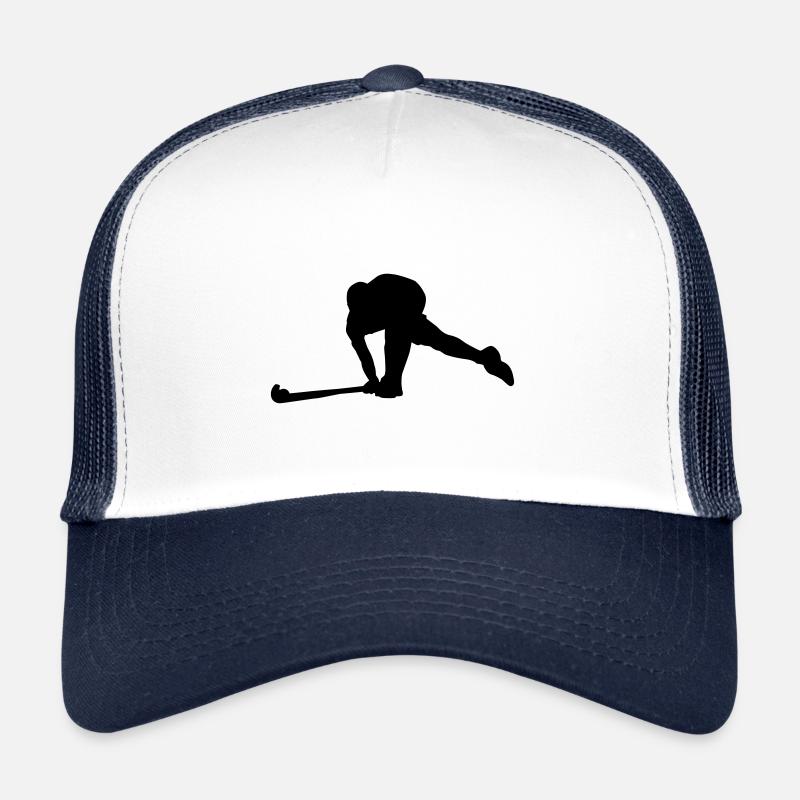 Feldhockey - Trucker Cap - Weiß/Navy