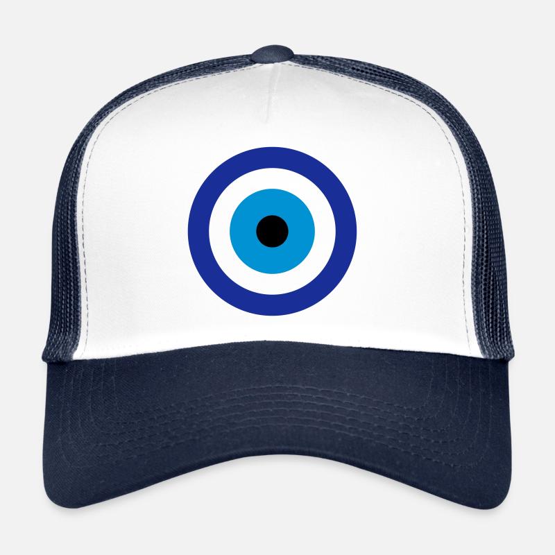 Blue Evil Eye Trucker Cap