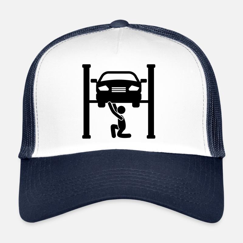Voiture Werstatt Symbole mécanicien Casquette trucker 