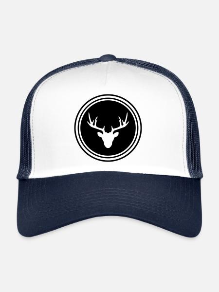 Icône Deer Deer - Casquette trucker  - blanc/marine - Devant
