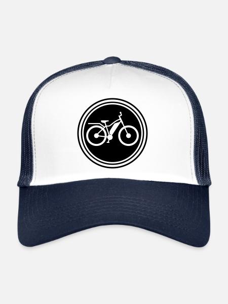 ebike bike - Trucker Cap - white/navy - Front