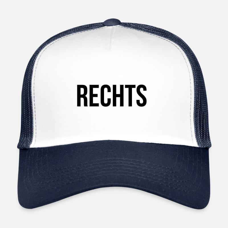 Rechts - Trucker Cap - Weiß/Navy