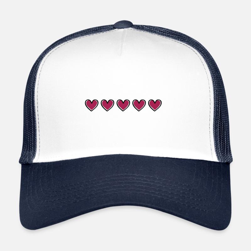 herzen symbol love herz - Trucker Cap - Weiß/Navy