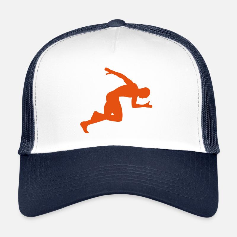 athletics sprint race speed 16 4 Trucker Cap