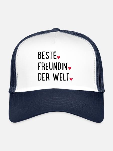 Meilleur ami - Casquette trucker  - blanc/marine - Devant