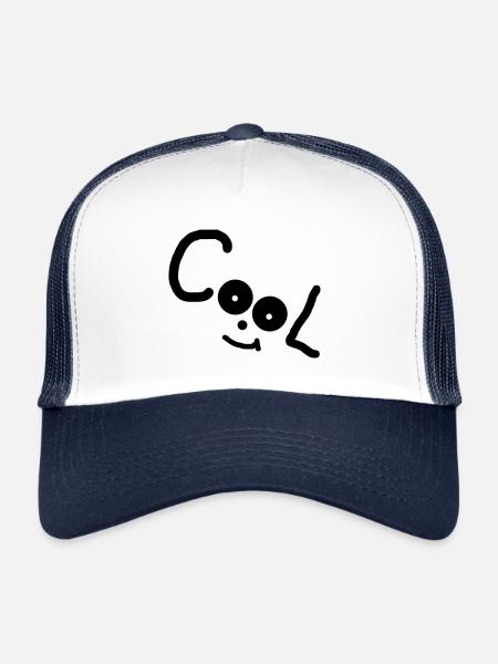 Refroidir - Casquette trucker  - blanc/marine - Devant
