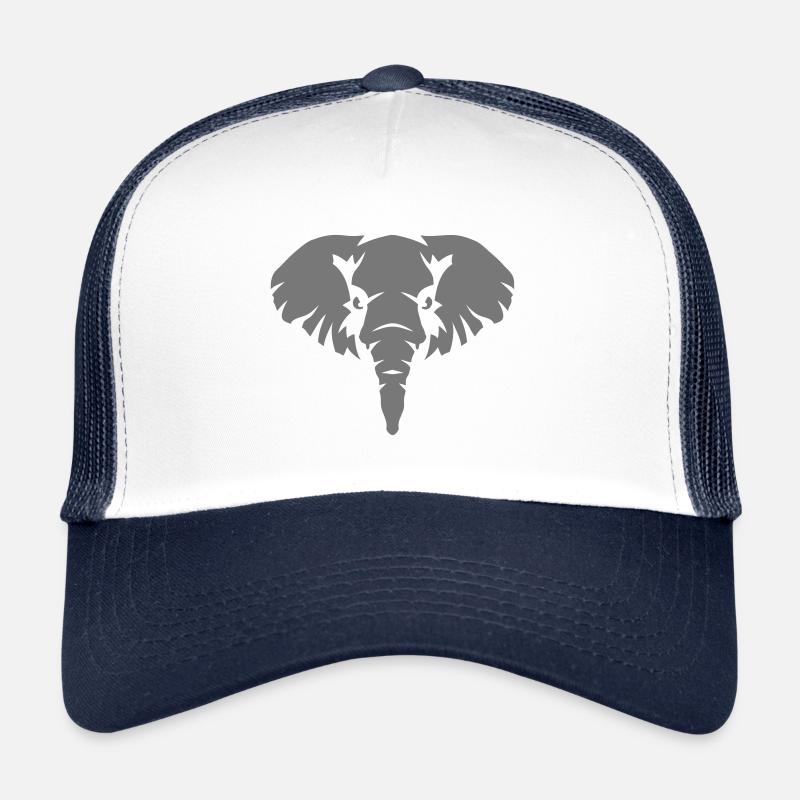 Elefantenkopf wildes Tier 3109 Trucker Cap