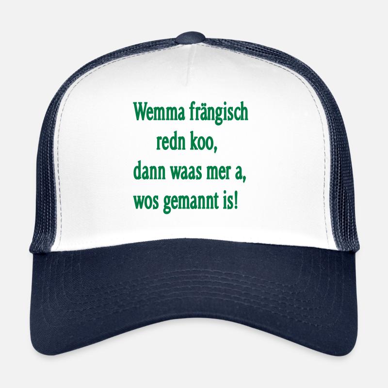 Dialecte franconien Casquette trucker 