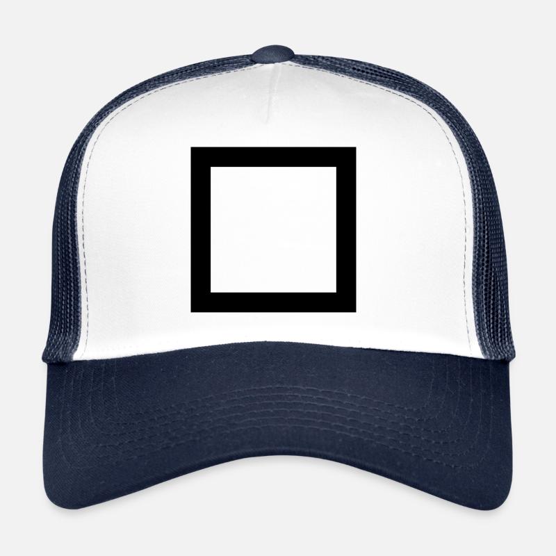 Square Icon Rectangle Trucker Cap