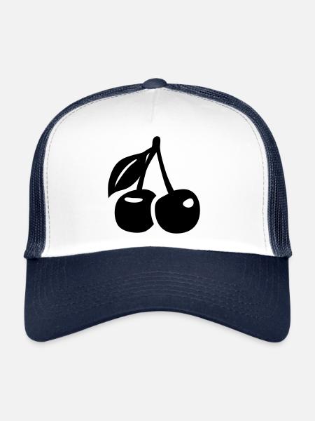 Cherries symbol - Trucker Cap - white/navy