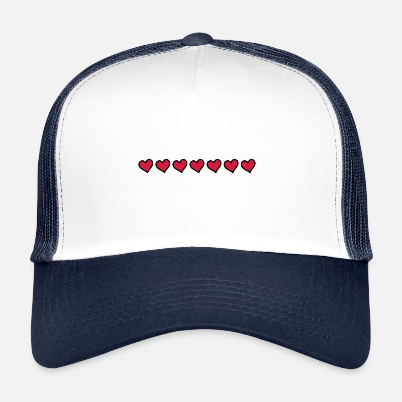 Herzen Symbole Liebe Trucker Cap