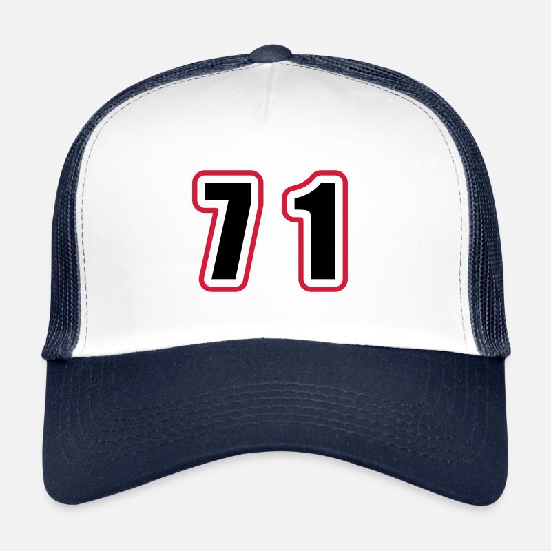 71 Nombre Collège Casquette trucker 