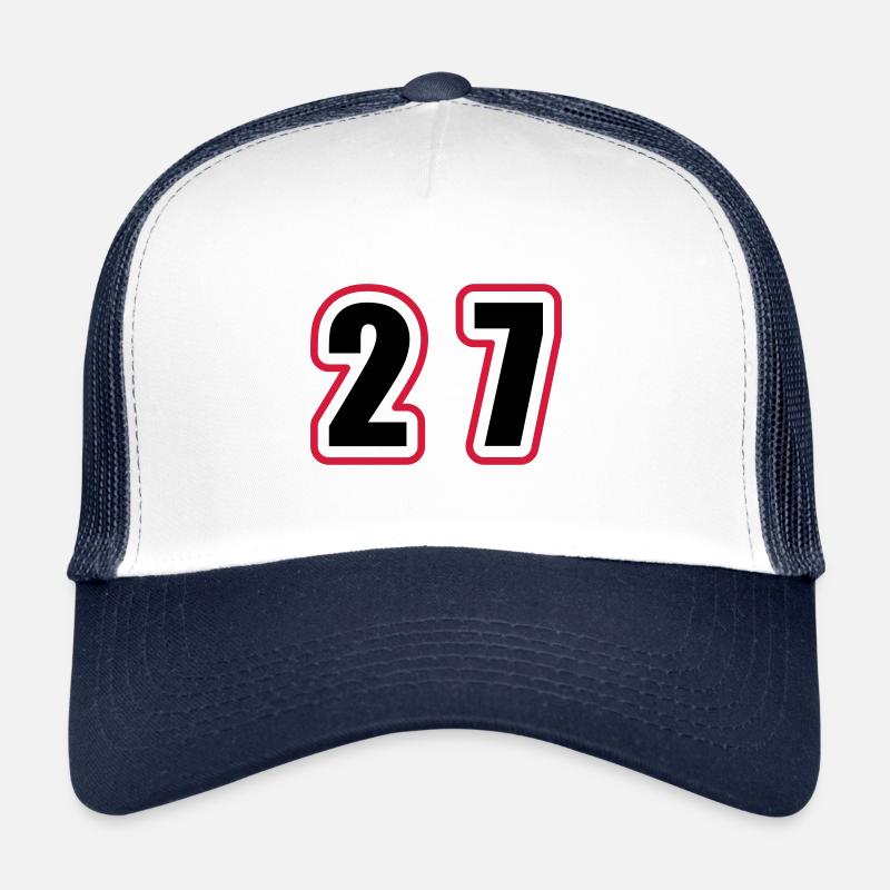 27 Zahl College Trucker Cap