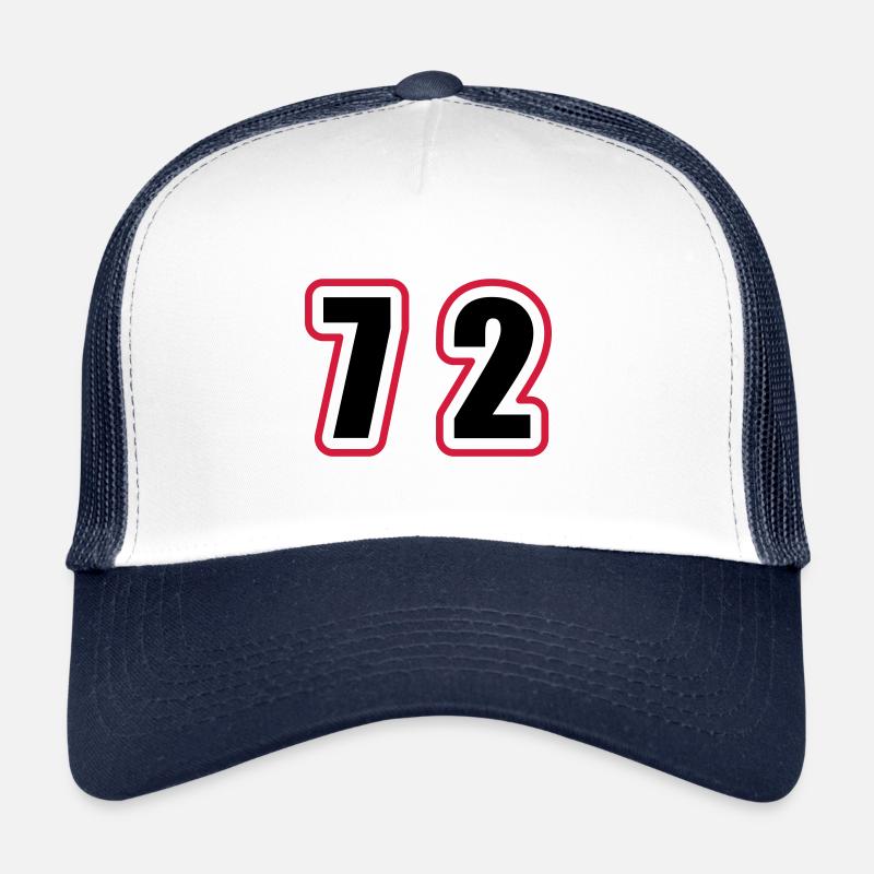 72 Zahl College Trucker Cap