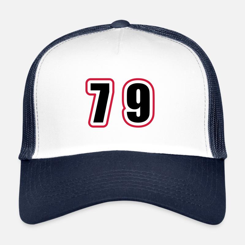 79 Number College Trucker Cap