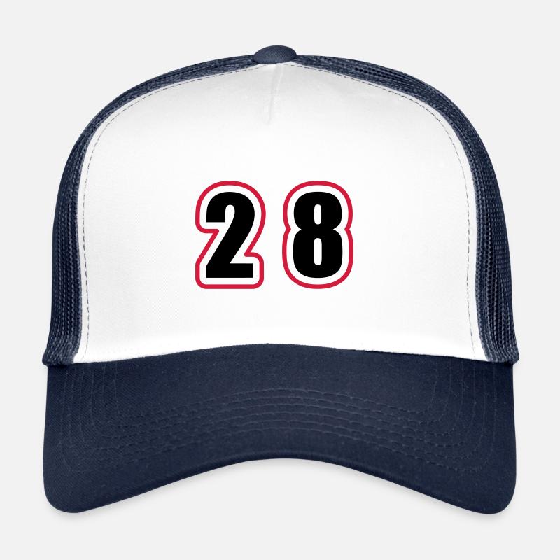 28 Zahl College Trucker Cap