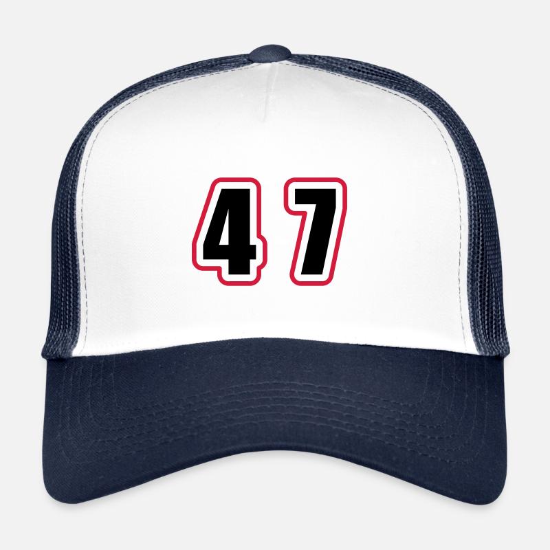 47 Number College Trucker Cap