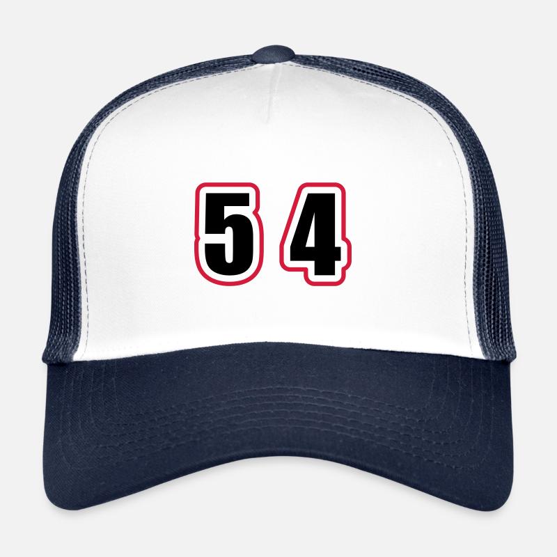 54 Number College Trucker Cap