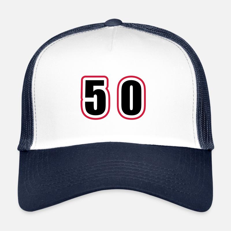 50 Zahl College Trucker Cap